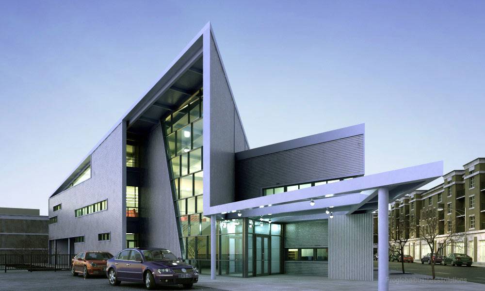 Home 3d exterior office view