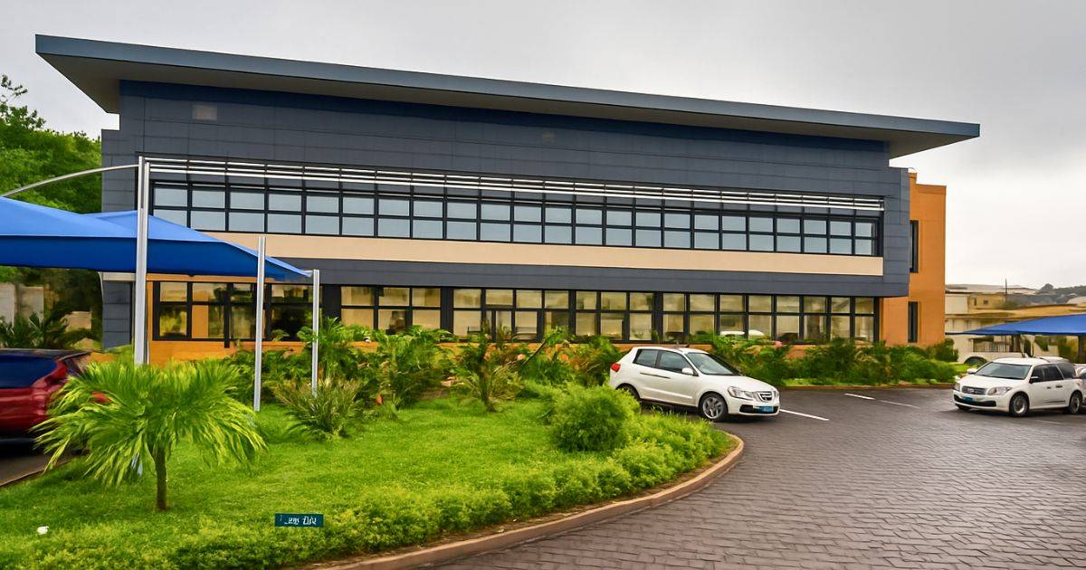 3d exterior office view